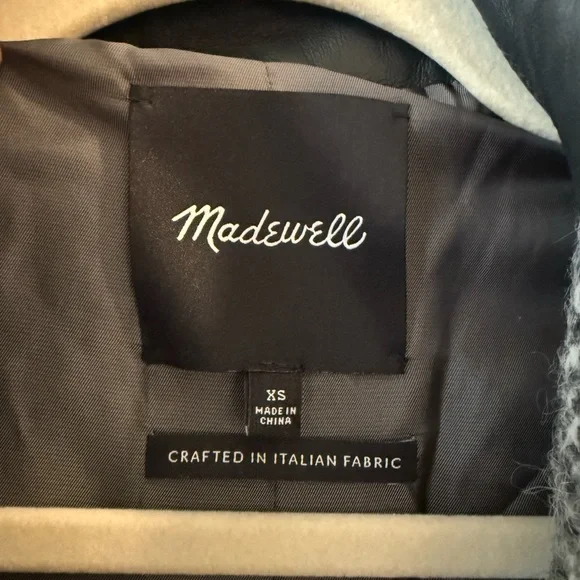Madewell Italian Fabric Wool Coat - Picture 2 of 5
